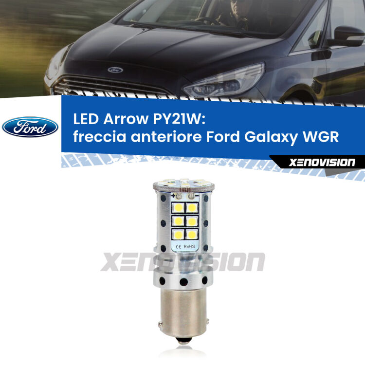 <strong>Freccia Anteriore LED no-spie per Ford Galaxy</strong> WGR 1995 - 2006. Lampada <strong>PY21W</strong> modello top di gamma Arrow.