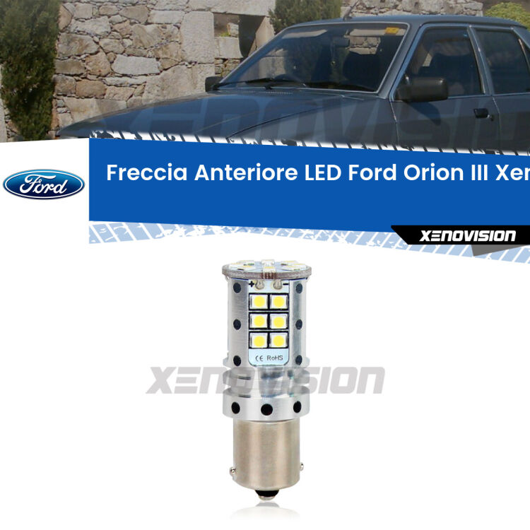 <strong>LED </strong><strong>P21W</strong><strong> p</strong><strong><strong>e</strong>r freccia anteriore Ford Orion III</strong>. 8x volte più luce, No Hyperflash, dimensioni compatte. Qualità Massima.