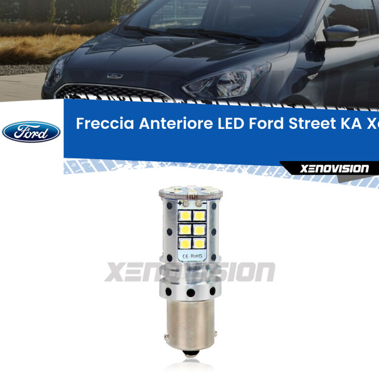 <strong>LED </strong><strong>P21W</strong><strong> p</strong><strong><strong>e</strong>r freccia anteriore Ford Street KA</strong>. 8x volte più luce, No Hyperflash, dimensioni compatte. Qualità Massima.