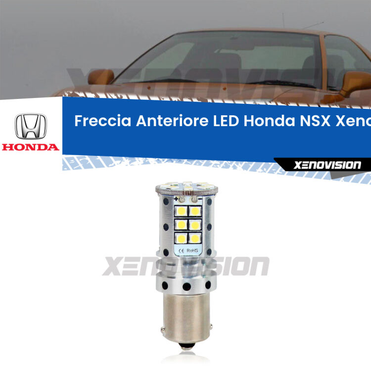 <strong>LED </strong><strong>P21W</strong><strong> p</strong><strong><strong>e</strong>r freccia anteriore Honda NSX</strong>. 8x volte più luce, No Hyperflash, dimensioni compatte. Qualità Massima.