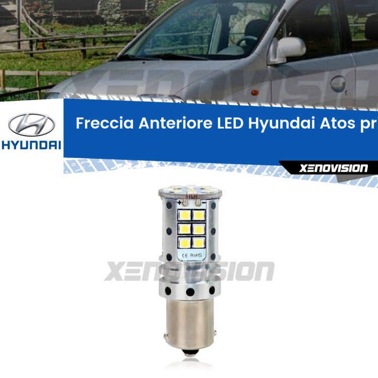 <strong>LED </strong><strong>P21W</strong><strong> p</strong><strong><strong>e</strong>r freccia anteriore Hyundai Atos prime</strong>. 8x volte più luce, No Hyperflash, dimensioni compatte. Qualità Massima.