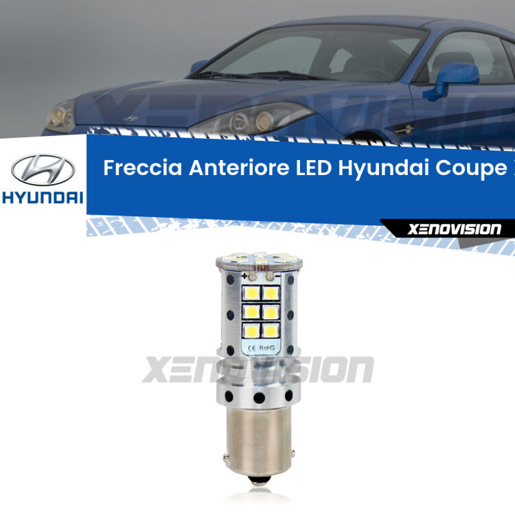 <strong>LED </strong><strong>P21W</strong><strong> p</strong><strong><strong>e</strong>r freccia anteriore Hyundai Coupe</strong>. 8x volte più luce, No Hyperflash, dimensioni compatte. Qualità Massima.