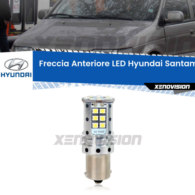 <strong>LED </strong><strong>P21W</strong><strong> p</strong><strong><strong>e</strong>r freccia anteriore Hyundai Santamo</strong>. 8x volte più luce, No Hyperflash, dimensioni compatte. Qualità Massima.