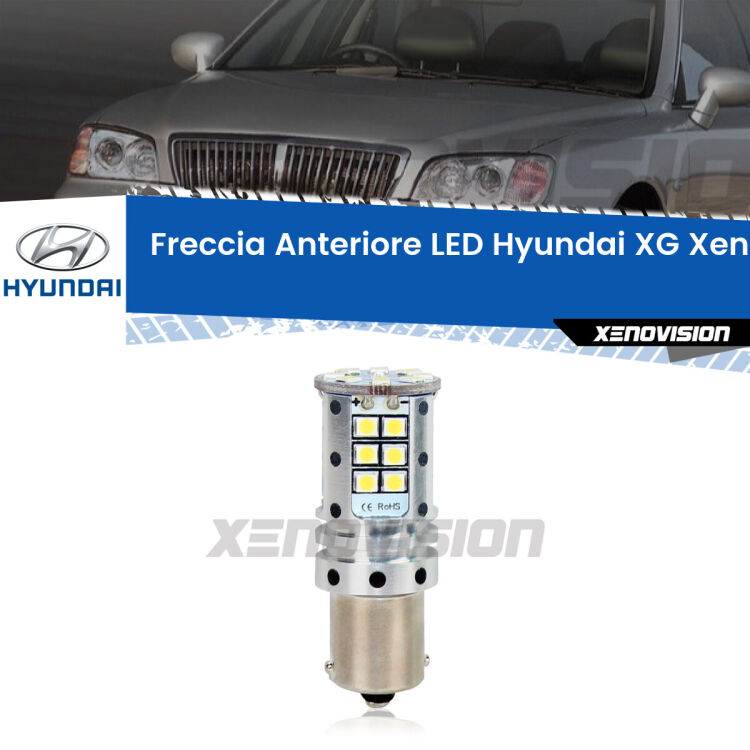 <strong>LED </strong><strong>P21W</strong><strong> p</strong><strong><strong>e</strong>r freccia anteriore Hyundai XG</strong>. 8x volte più luce, No Hyperflash, dimensioni compatte. Qualità Massima.