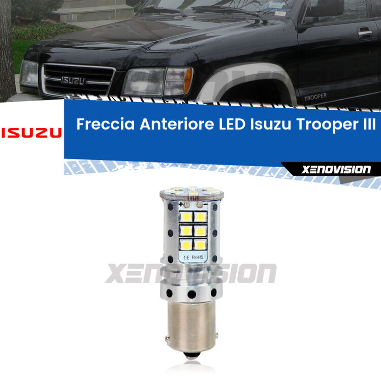 <strong>LED </strong><strong>P21W</strong><strong> p</strong><strong><strong>e</strong>r freccia anteriore Isuzu Trooper III</strong>. 8x volte più luce, No Hyperflash, dimensioni compatte. Qualità Massima.