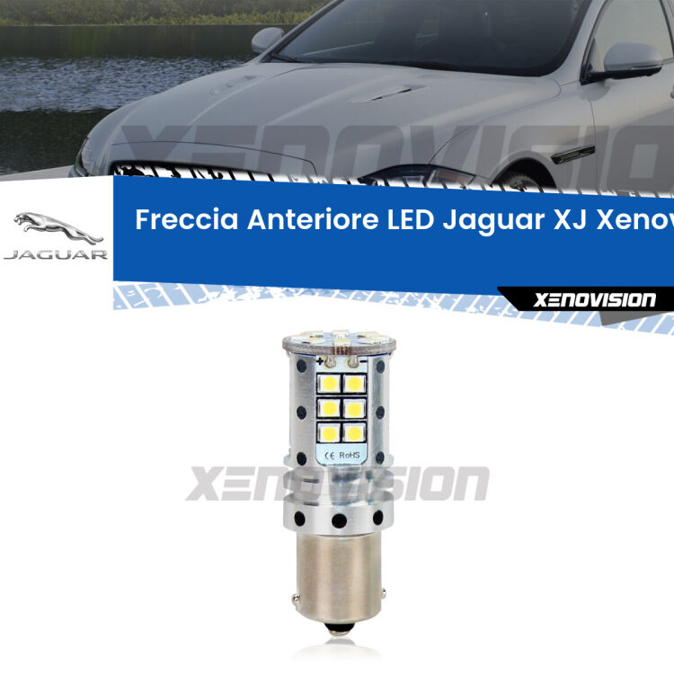 <strong>LED </strong><strong>P21W</strong><strong> p</strong><strong><strong>e</strong>r freccia anteriore Jaguar XJ</strong>. 8x volte più luce, No Hyperflash, dimensioni compatte. Qualità Massima.