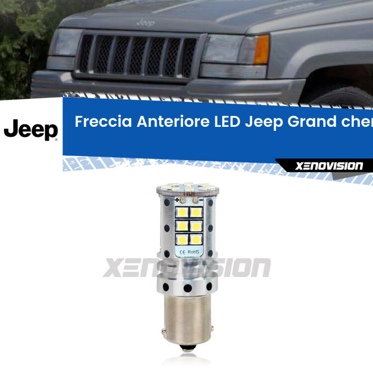 <strong>LED </strong><strong>P21W</strong><strong> p</strong><strong><strong>e</strong>r freccia anteriore Jeep Grand cherokee  </strong>. 8x volte più luce, No Hyperflash, dimensioni compatte. Qualità Massima.