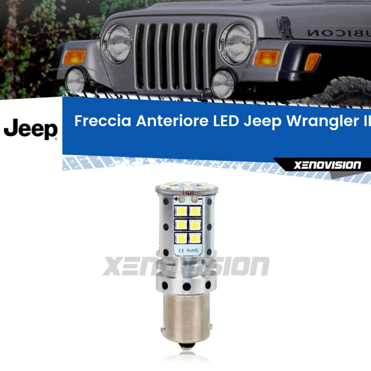 <strong>LED </strong><strong>P21W</strong><strong> p</strong><strong><strong>e</strong>r freccia anteriore Jeep Wrangler II</strong>. 8x volte più luce, No Hyperflash, dimensioni compatte. Qualità Massima.