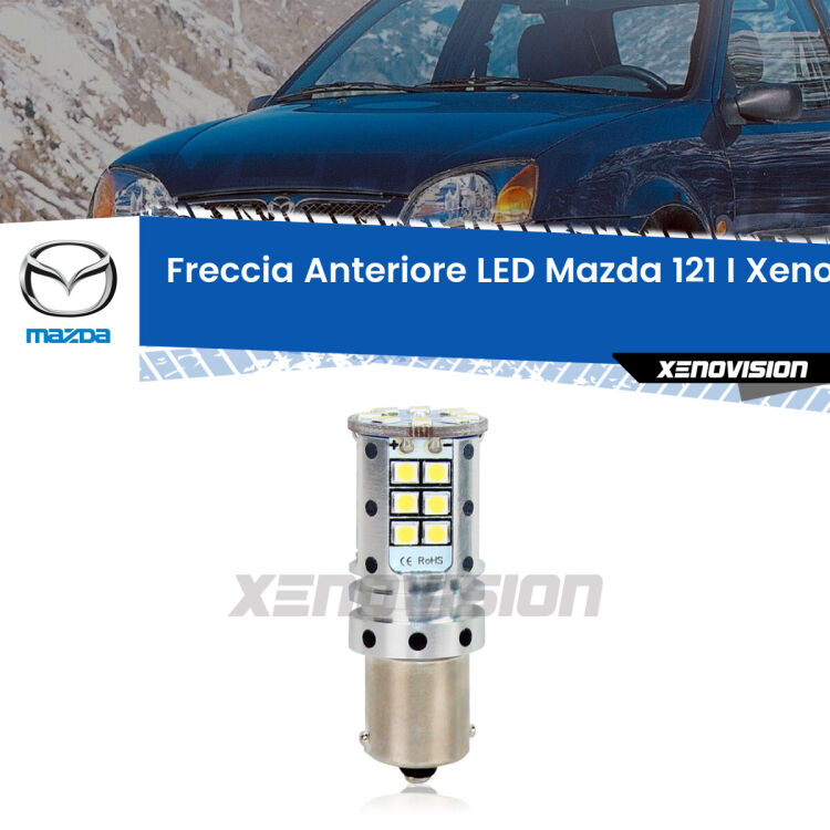 <strong>LED </strong><strong>P21W</strong><strong> p</strong><strong><strong>e</strong>r freccia anteriore Mazda 121 I</strong>. 8x volte più luce, No Hyperflash, dimensioni compatte. Qualità Massima.