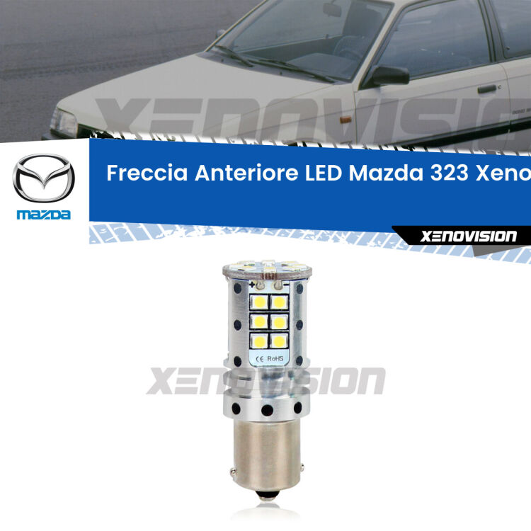 <strong>LED </strong><strong>P21W</strong><strong> p</strong><strong><strong>e</strong>r freccia anteriore Mazda 323</strong>. 8x volte più luce, No Hyperflash, dimensioni compatte. Qualità Massima.