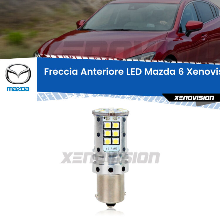 <strong>LED </strong><strong>P21W</strong><strong> p</strong><strong><strong>e</strong>r freccia anteriore Mazda 6</strong>. 8x volte più luce, No Hyperflash, dimensioni compatte. Qualità Massima.