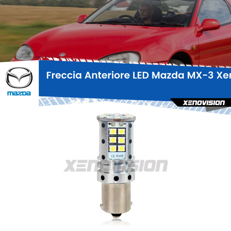 <strong>LED </strong><strong>P21W</strong><strong> p</strong><strong><strong>e</strong>r freccia anteriore Mazda MX-3</strong>. 8x volte più luce, No Hyperflash, dimensioni compatte. Qualità Massima.