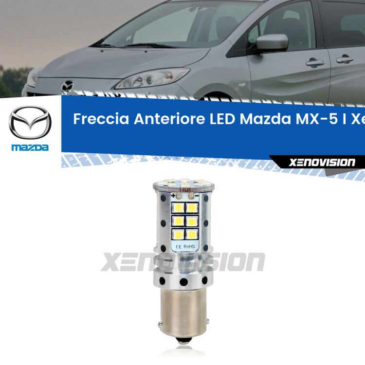 <strong>LED </strong><strong>P21W</strong><strong> p</strong><strong><strong>e</strong>r freccia anteriore Mazda MX-5 I</strong>. 8x volte più luce, No Hyperflash, dimensioni compatte. Qualità Massima.