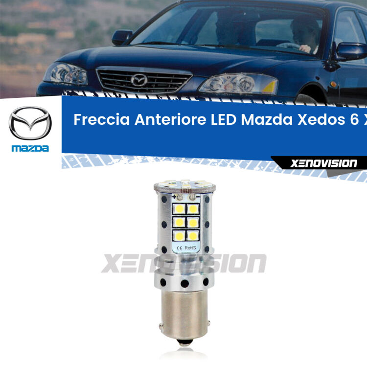 <strong>LED </strong><strong>P21W</strong><strong> p</strong><strong><strong>e</strong>r freccia anteriore Mazda Xedos 6</strong>. 8x volte più luce, No Hyperflash, dimensioni compatte. Qualità Massima.