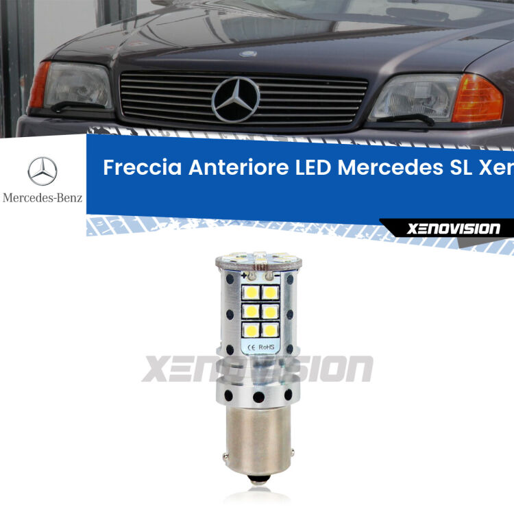 <strong>LED </strong><strong>P21W</strong><strong> p</strong><strong><strong>e</strong>r freccia anteriore Mercedes SL</strong>. 8x volte più luce, No Hyperflash, dimensioni compatte. Qualità Massima.