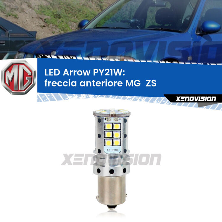 <strong>Freccia Anteriore LED no-spie per MG  ZS</strong>  2001 - 2005. Lampada <strong>PY21W</strong> modello top di gamma Arrow.