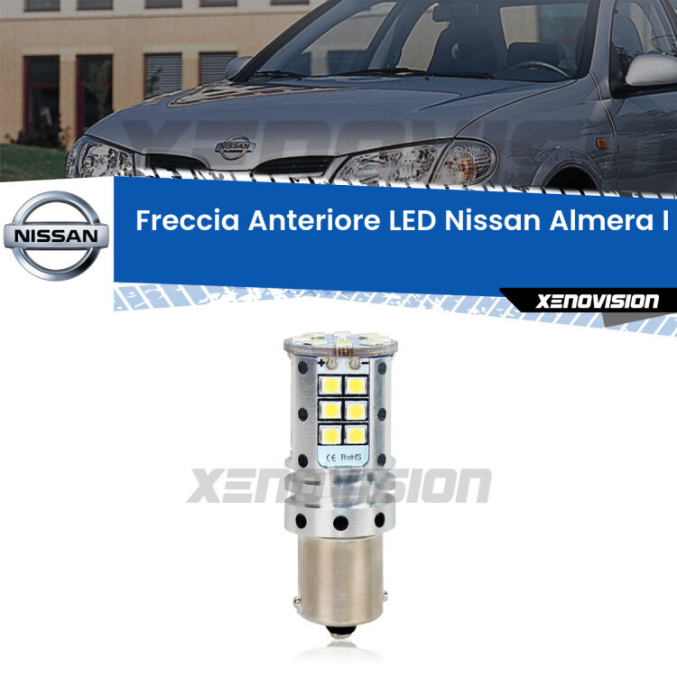 <strong>LED </strong><strong>P21W</strong><strong> p</strong><strong><strong>e</strong>r freccia anteriore Nissan Almera I</strong>. 8x volte più luce, No Hyperflash, dimensioni compatte. Qualità Massima.