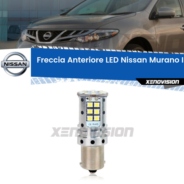 <strong>LED </strong><strong>P21W</strong><strong> p</strong><strong><strong>e</strong>r freccia anteriore Nissan Murano I</strong>. 8x volte più luce, No Hyperflash, dimensioni compatte. Qualità Massima.