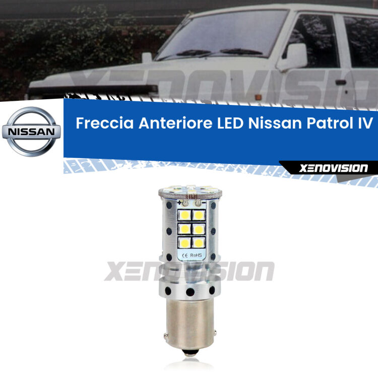 <strong>LED </strong><strong>P21W</strong><strong> p</strong><strong><strong>e</strong>r freccia anteriore Nissan Patrol IV</strong>. 8x volte più luce, No Hyperflash, dimensioni compatte. Qualità Massima.