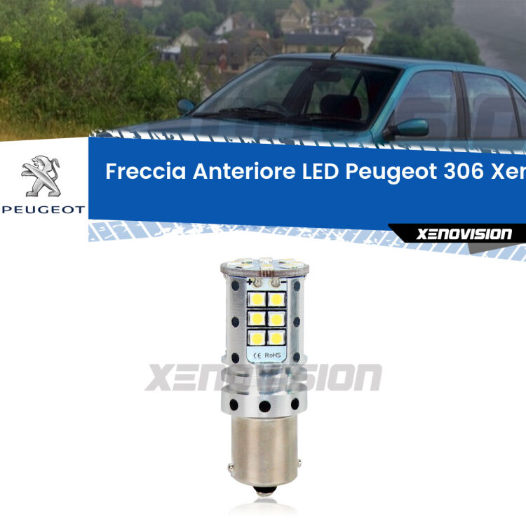 <strong>LED </strong><strong>P21W</strong><strong> p</strong><strong><strong>e</strong>r freccia anteriore Peugeot 306</strong>. 8x volte più luce, No Hyperflash, dimensioni compatte. Qualità Massima.