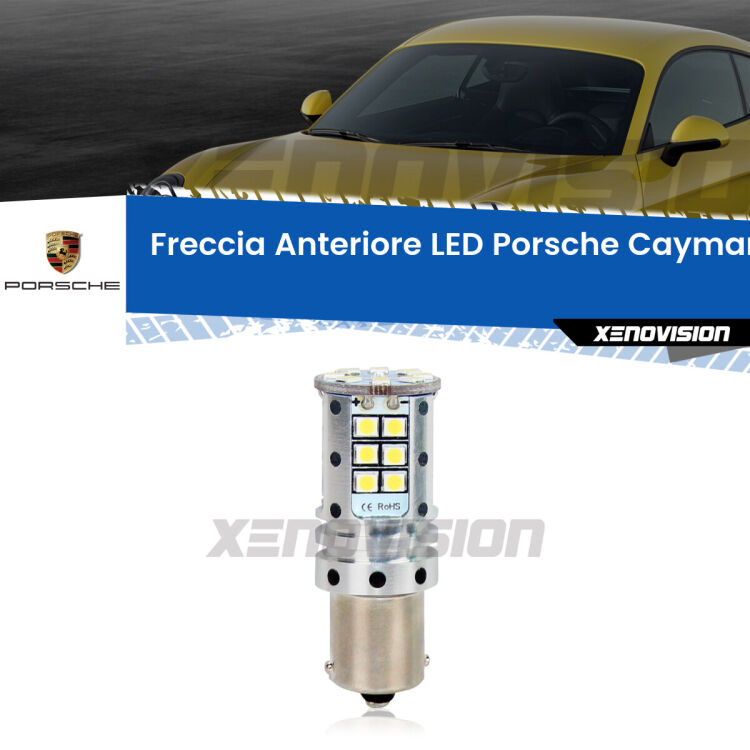 <strong>LED </strong><strong>P21W</strong><strong> p</strong><strong><strong>e</strong>r freccia anteriore Porsche Cayman</strong>. 8x volte più luce, No Hyperflash, dimensioni compatte. Qualità Massima.