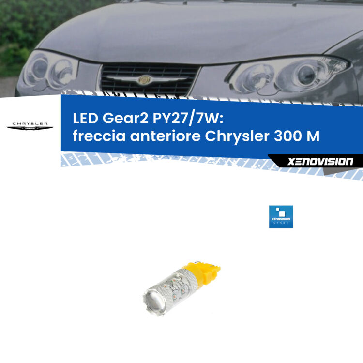 <strong>Freccia Anteriore LED per Chrysler 300 M</strong>  1998 - 2004. Lampada <strong>PY27/7W</strong> non canbus.