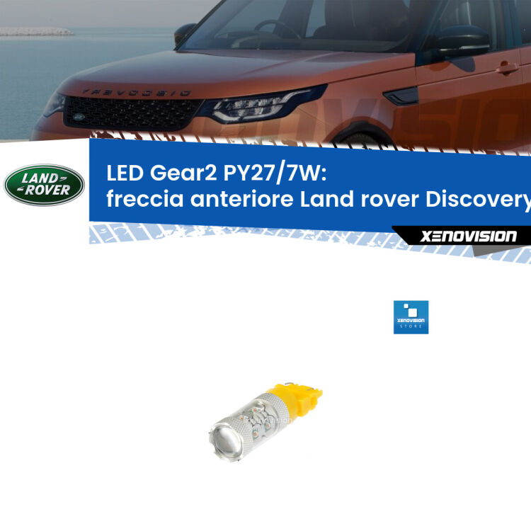 <strong>Freccia Anteriore LED per Land rover Discovery III</strong> L319 2004 - 2009. Lampada <strong>PY27/7W</strong> non canbus.