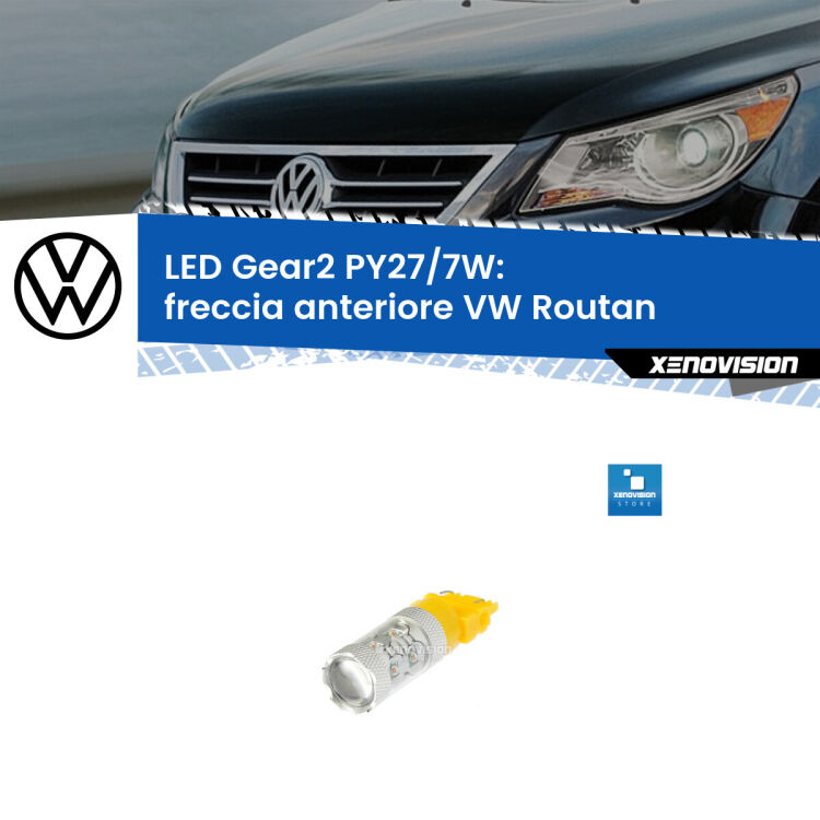 <strong>Freccia Anteriore LED per VW Routan</strong>  2008 - 2013. Lampada <strong>PY27/7W</strong> non canbus.