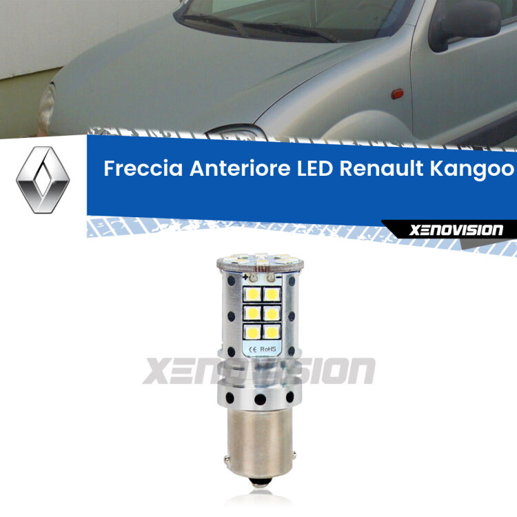 <strong>LED </strong><strong>P21W</strong><strong> p</strong><strong><strong>e</strong>r freccia anteriore Renault Kangoo I</strong>. 8x volte più luce, No Hyperflash, dimensioni compatte. Qualità Massima.