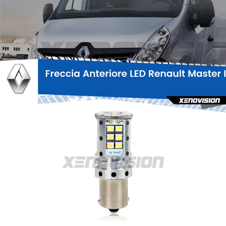 <strong>LED </strong><strong>P21W</strong><strong> p</strong><strong><strong>e</strong>r freccia anteriore Renault Master II</strong>. 8x volte più luce, No Hyperflash, dimensioni compatte. Qualità Massima.