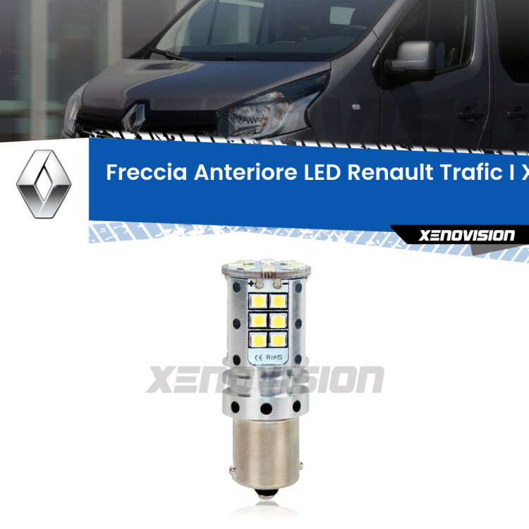 <strong>LED </strong><strong>P21W</strong><strong> p</strong><strong><strong>e</strong>r freccia anteriore Renault Trafic I</strong>. 8x volte più luce, No Hyperflash, dimensioni compatte. Qualità Massima.