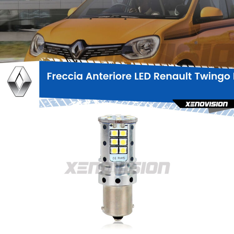 <strong>LED </strong><strong>P21W</strong><strong> p</strong><strong><strong>e</strong>r freccia anteriore Renault Twingo I</strong>. 8x volte più luce, No Hyperflash, dimensioni compatte. Qualità Massima.