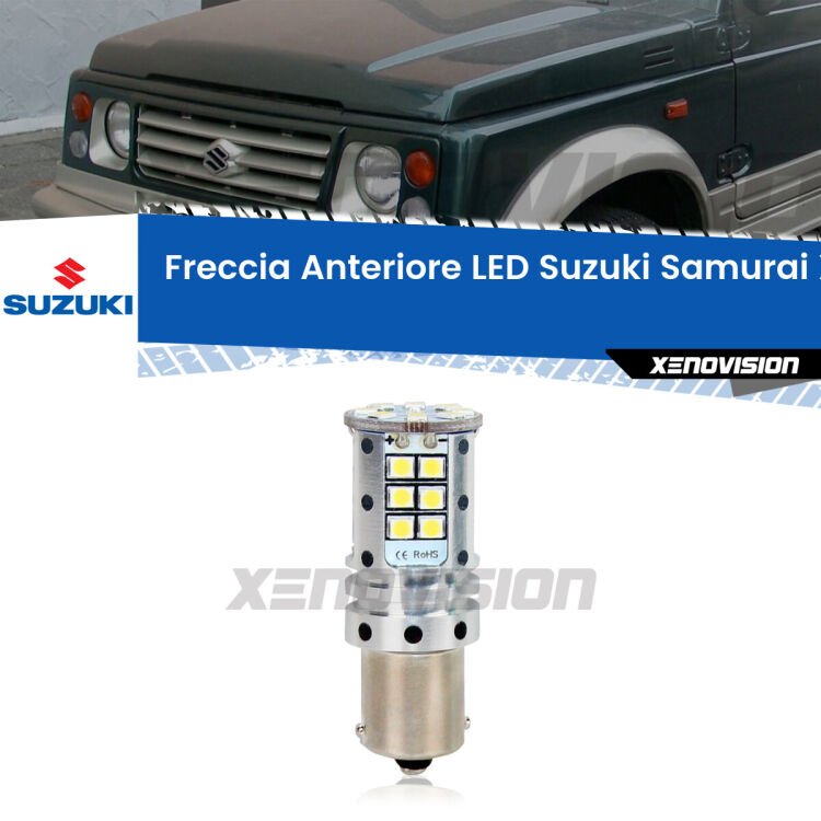 <strong>LED </strong><strong>P21W</strong><strong> p</strong><strong><strong>e</strong>r freccia anteriore Suzuki Samurai</strong>. 8x volte più luce, No Hyperflash, dimensioni compatte. Qualità Massima.