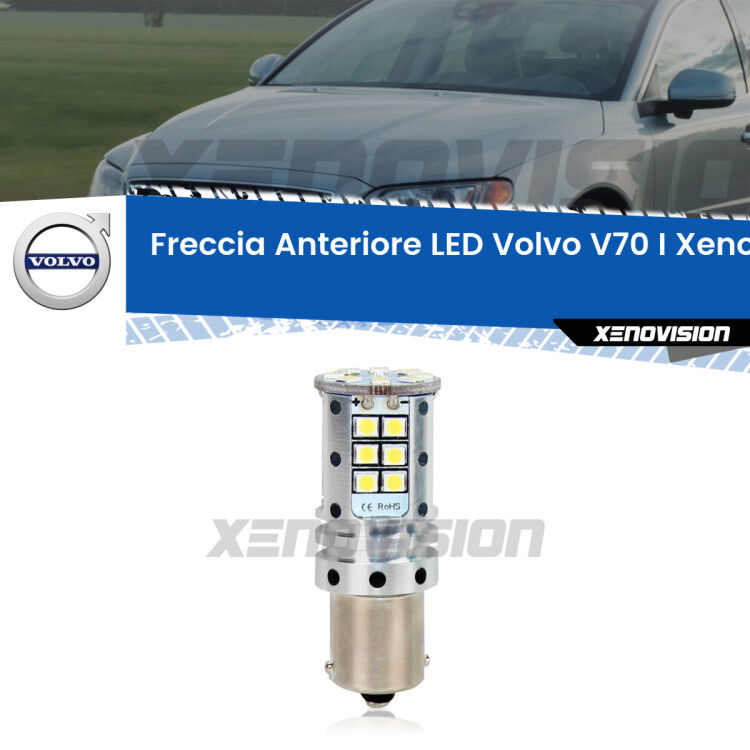 <strong>LED </strong><strong>P21W</strong><strong> p</strong><strong><strong>e</strong>r freccia anteriore Volvo V70 I</strong>. 8x volte più luce, No Hyperflash, dimensioni compatte. Qualità Massima.