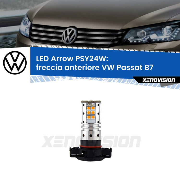 <strong>LED per freccia anteriore VW Passat</strong> B7 in poi. Lampada <strong>PSY24W</strong> Canbus modello Arrow Xenovision.