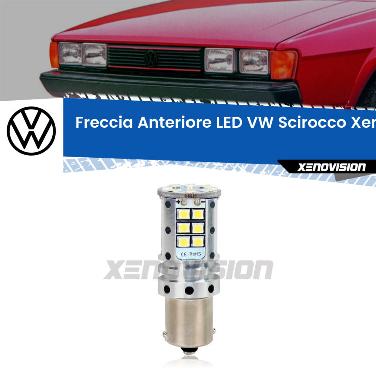 <strong>LED </strong><strong>P21W</strong><strong> p</strong><strong><strong>e</strong>r freccia anteriore VW Scirocco</strong>. 8x volte più luce, No Hyperflash, dimensioni compatte. Qualità Massima.