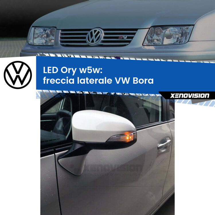 <strong>LED freccia laterale w5w per VW Bora</strong>  faro bianco. Una lampadina <strong>w5w</strong> canbus luce arancio modello Ory Xenovision.