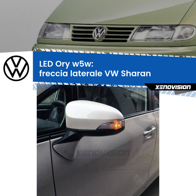 <strong>LED freccia laterale w5w per VW Sharan</strong>  faro bianco. Una lampadina <strong>w5w</strong> canbus luce arancio modello Ory Xenovision.