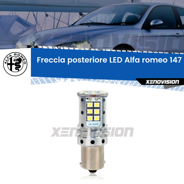 <strong>LED </strong><strong>P21W</strong><strong> p</strong><strong><strong>e</strong>r freccia posteriore Alfa romeo 147</strong>. 8x volte più luce, No Hyperflash, dimensioni compatte. Qualità Massima.