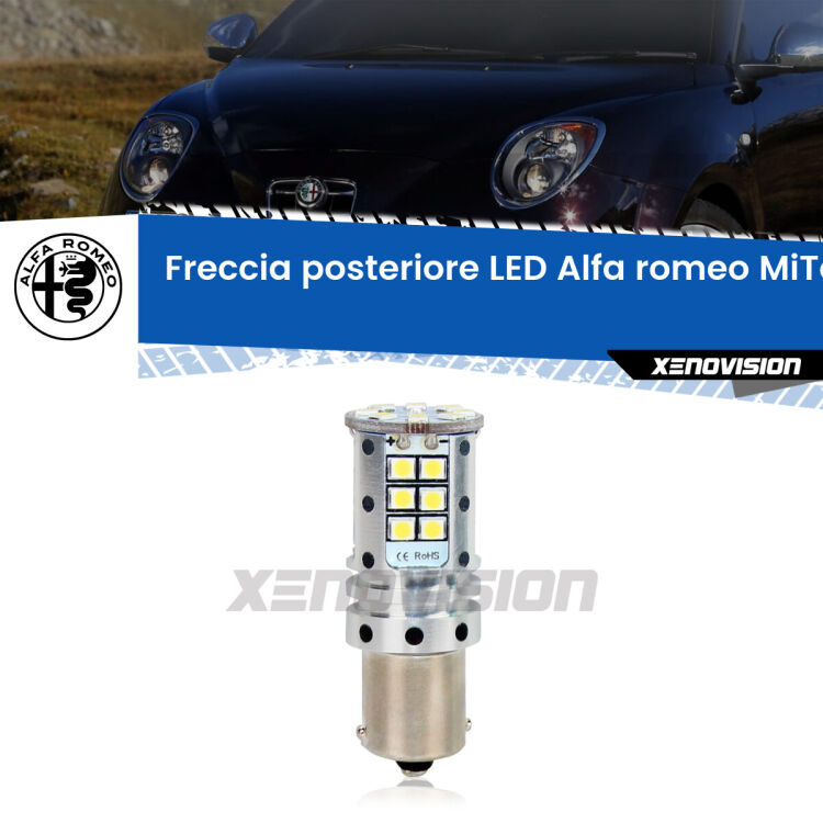 <strong>LED </strong><strong>P21W</strong><strong> p</strong><strong><strong>e</strong>r freccia posteriore Alfa romeo MiTo</strong>. 8x volte più luce, No Hyperflash, dimensioni compatte. Qualità Massima.