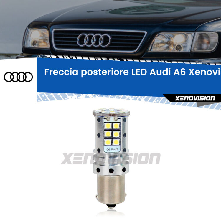 <strong>LED </strong><strong>P21W</strong><strong> p</strong><strong><strong>e</strong>r freccia posteriore Audi A6</strong>. 8x volte più luce, No Hyperflash, dimensioni compatte. Qualità Massima.