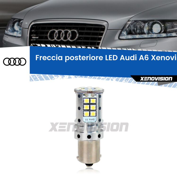 <strong>LED </strong><strong>P21W</strong><strong> p</strong><strong><strong>e</strong>r freccia posteriore Audi A6</strong>. 8x volte più luce, No Hyperflash, dimensioni compatte. Qualità Massima.