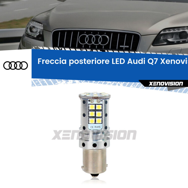 <strong>LED </strong><strong>P21W</strong><strong> p</strong><strong><strong>e</strong>r freccia posteriore Audi Q7</strong>. 8x volte più luce, No Hyperflash, dimensioni compatte. Qualità Massima.