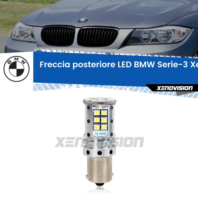 <strong>LED </strong><strong>P21W</strong><strong> p</strong><strong><strong>e</strong>r freccia posteriore BMW Serie-3</strong>. 8x volte più luce, No Hyperflash, dimensioni compatte. Qualità Massima.