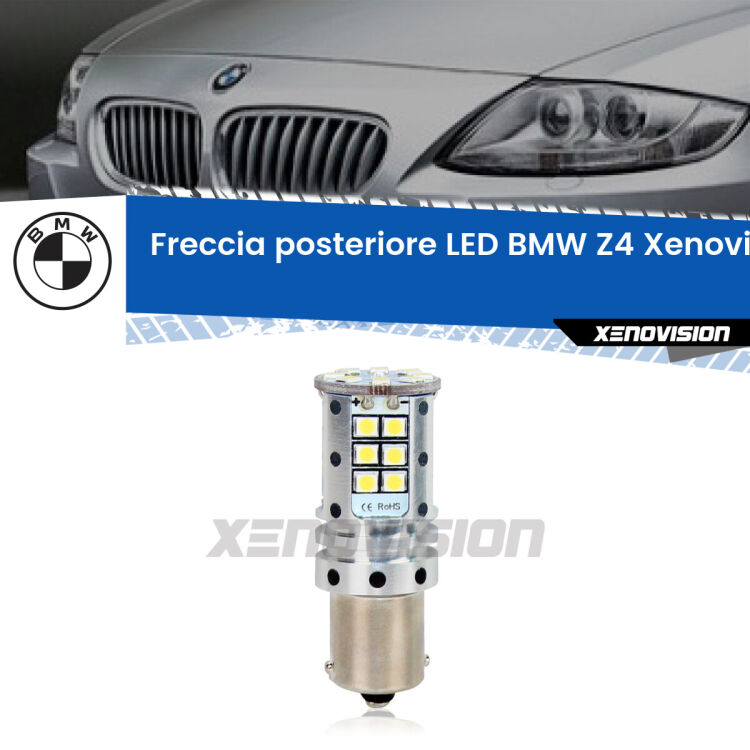 <strong>LED </strong><strong>P21W</strong><strong> p</strong><strong><strong>e</strong>r freccia posteriore BMW Z4</strong>. 8x volte più luce, No Hyperflash, dimensioni compatte. Qualità Massima.