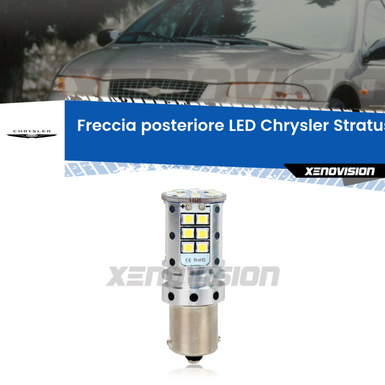 <strong>LED </strong><strong>P21W</strong><strong> p</strong><strong><strong>e</strong>r freccia posteriore Chrysler Stratus</strong>. 8x volte più luce, No Hyperflash, dimensioni compatte. Qualità Massima.