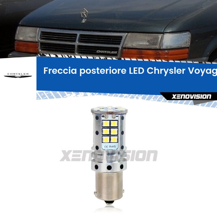 <strong>LED </strong><strong>P21W</strong><strong> p</strong><strong><strong>e</strong>r freccia posteriore Chrysler Voyager II</strong>. 8x volte più luce, No Hyperflash, dimensioni compatte. Qualità Massima.