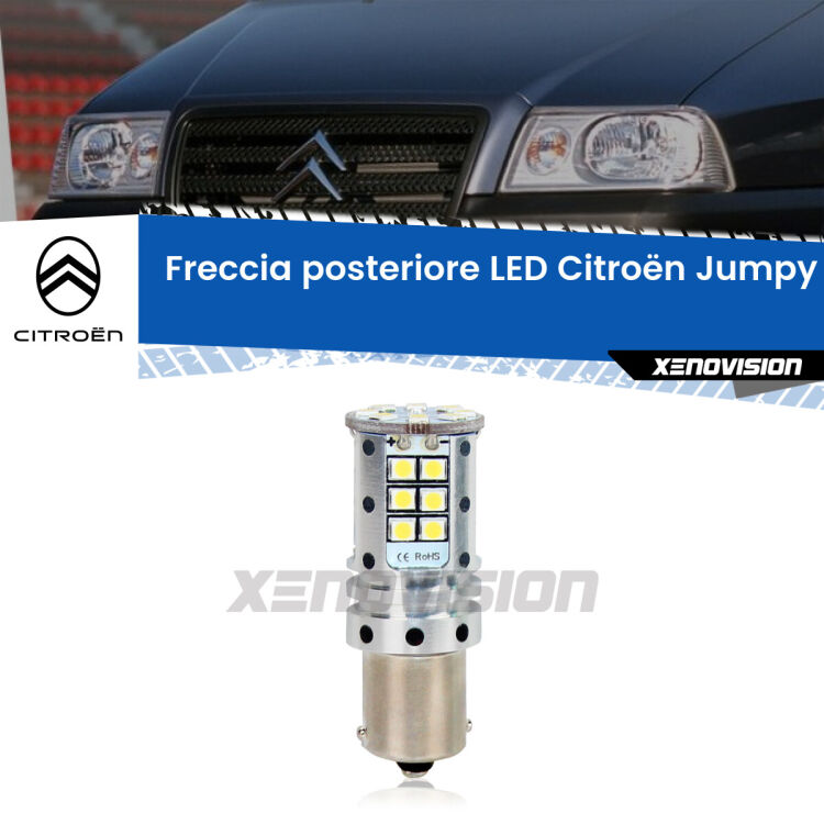 <strong>LED </strong><strong>P21W</strong><strong> p</strong><strong><strong>e</strong>r freccia posteriore Citroën Jumpy</strong>. 8x volte più luce, No Hyperflash, dimensioni compatte. Qualità Massima.