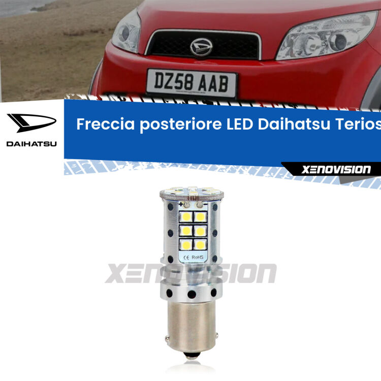 <strong>LED </strong><strong>P21W</strong><strong> p</strong><strong><strong>e</strong>r freccia posteriore Daihatsu Terios</strong>. 8x volte più luce, No Hyperflash, dimensioni compatte. Qualità Massima.