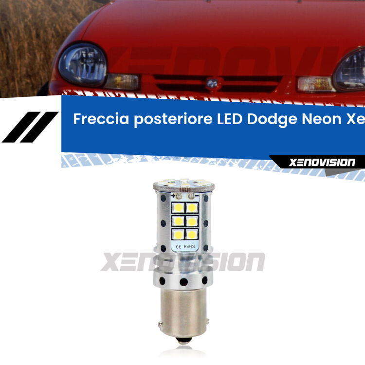 <strong>LED </strong><strong>P21W</strong><strong> p</strong><strong><strong>e</strong>r freccia posteriore Dodge Neon</strong>. 8x volte più luce, No Hyperflash, dimensioni compatte. Qualità Massima.